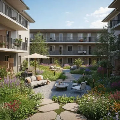 Garden multi unit space