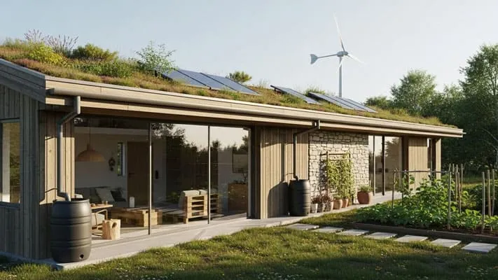 House with solar system