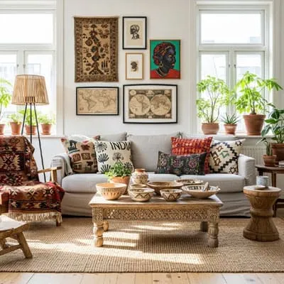 International Decor in a Living room