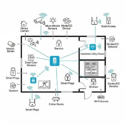 Smart home layout distributions
