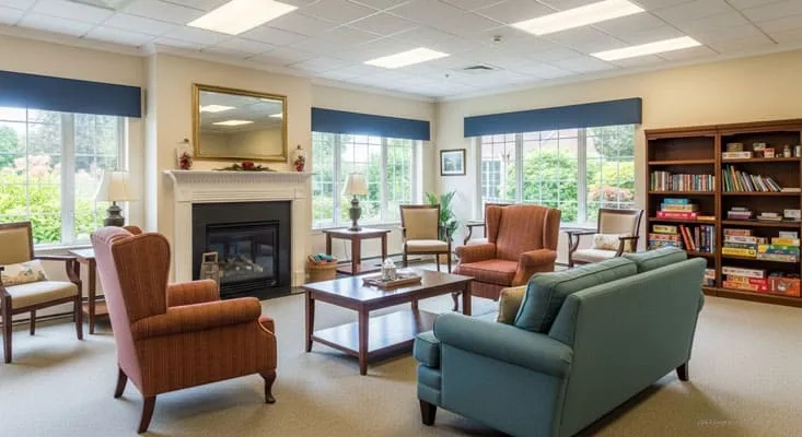 Living room in a rest home