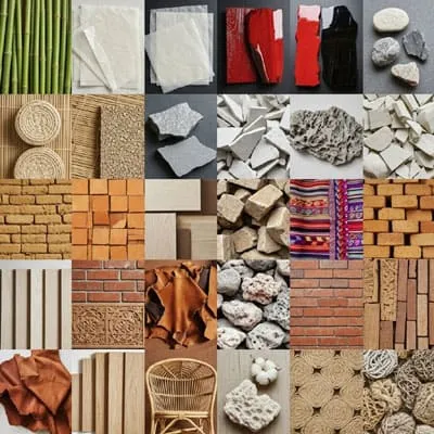 Materials influenced by each country