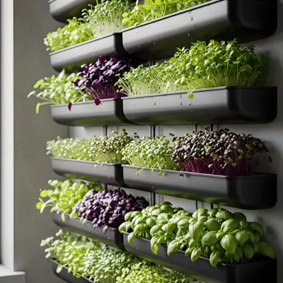 Microgreens shelves
