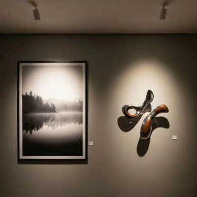 Art and Photography combined in the same wall