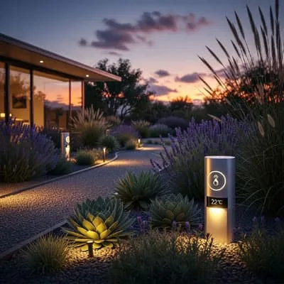 Smart light to an outdoor space