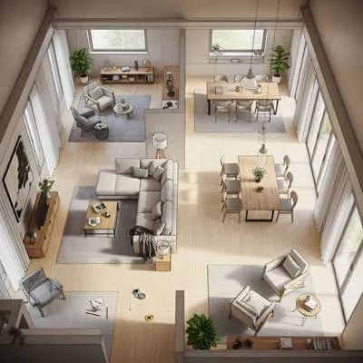 Tridimentional house plan