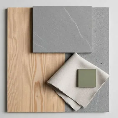 Wood stone surface recycled materials