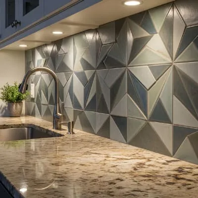 Countertop backsplash