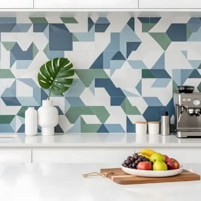 Geometric Backsplash