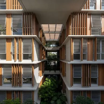 Brazil building with brise soleil