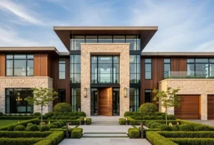 Entryway Architecture- Luxury home front façade