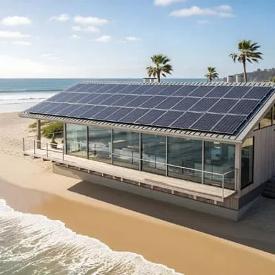 Solar pannel Beach house