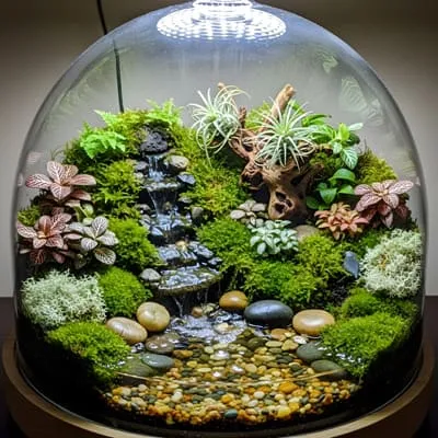 Terrariums made with glass