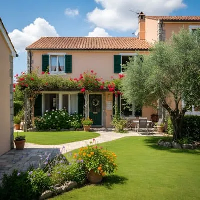 Mediterranean House garden