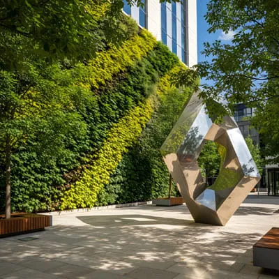 Sculpture Green wall