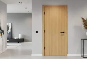 Interior Design wood finished door