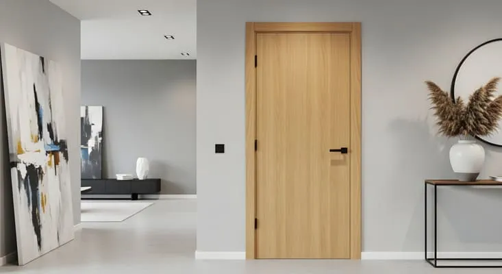 Interior Design wood finished door