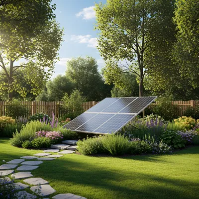 Panel solar garden