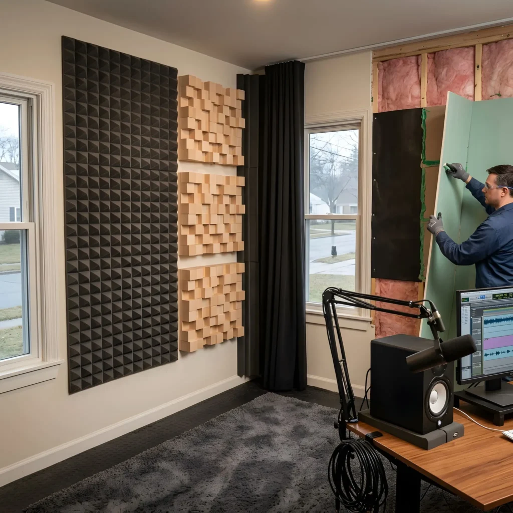 Acoustic soundproofing material