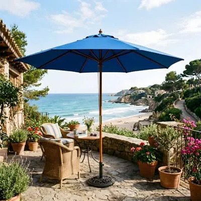 Blue umbrella
