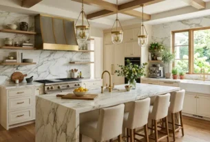Kitchen with luxury materials