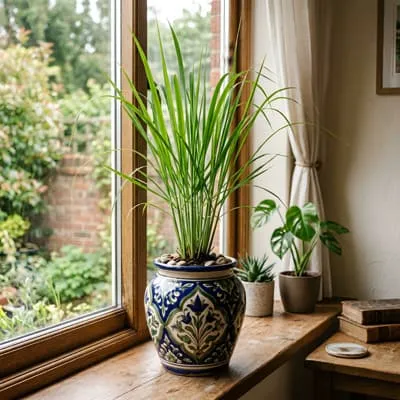 Lemon grass planted in vases