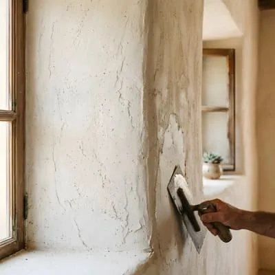 Lime plaster