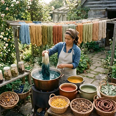 Natural dye colours