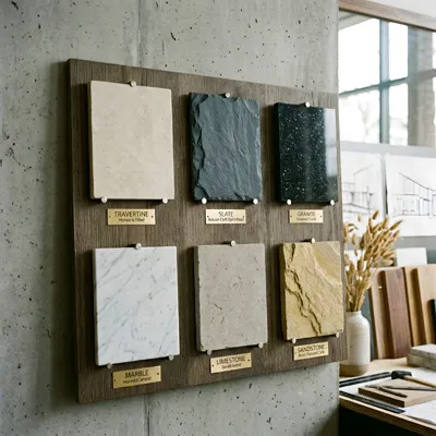 Natural stone samples