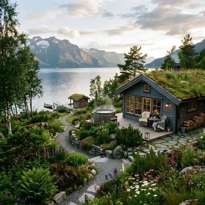Nordic garden retreat