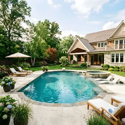 Pool in American house