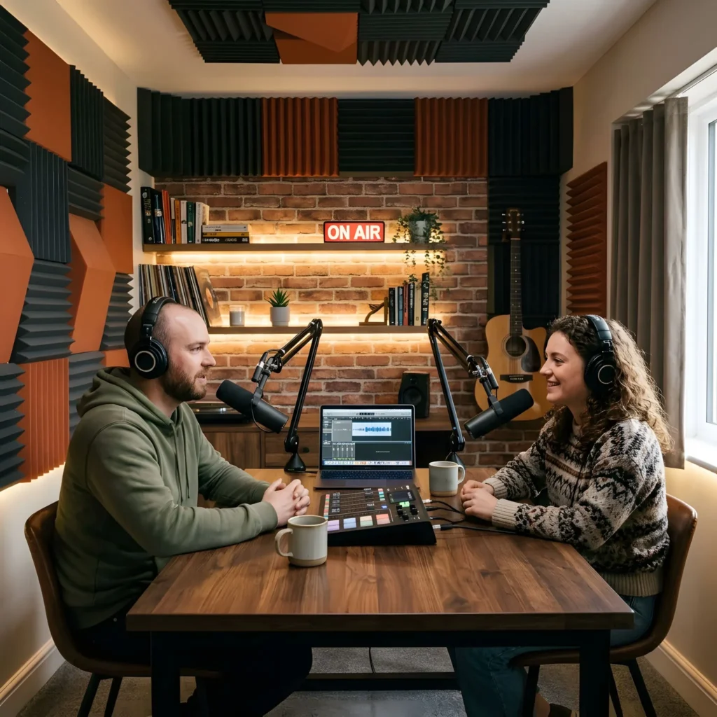 room plan for podcast