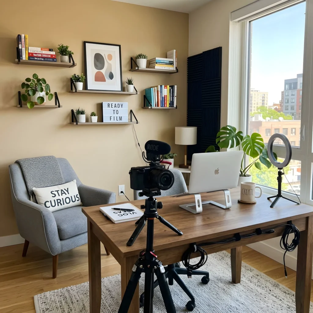 Room video blog studio