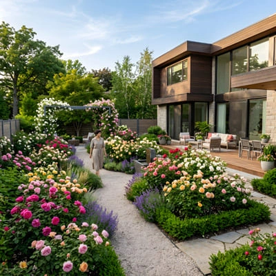 Why Rose Gardens Continue to Shape the Romantic Landscape 4 Rose garden at home