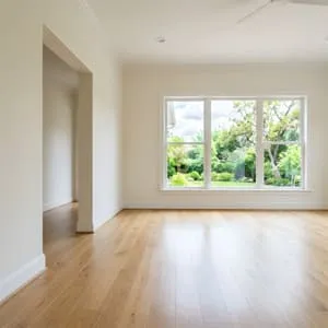 Empty house living room