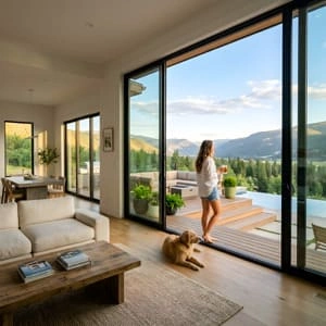 huge sliding door