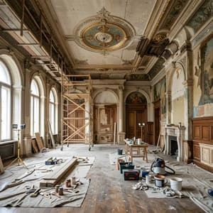 Interior design restoration process