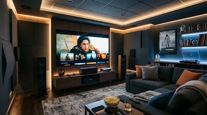 Lighting, Acoustics, and Layout in Modern Media Rooms 1 Modern media room