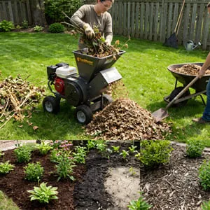 Mulching pile
