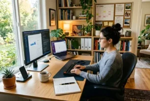 Productive home office space