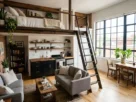 Small loft loft with mezanine