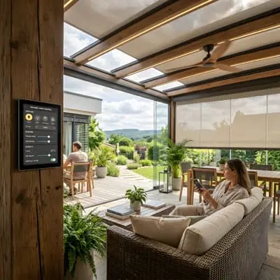 Designing Verandah That Extend Everyday Living Spaces 10 Smart control system