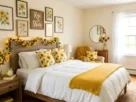 Sunflower decorating a bedroom