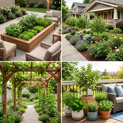 Beautiful and Productive Gardens Around the Home 4 Integrating edible plants