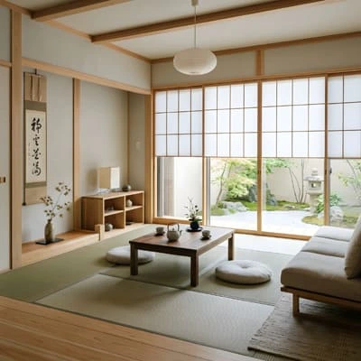 Japanese Lifestyle and Minimalist Homes 5 Japanese minimalist living room