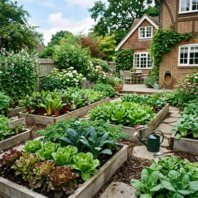 Grow a Vegetable Gardens in Modern Architecture 2 Leafty greens