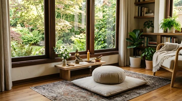 Designing a Home Around Everyday Life Rituals 3 Meditation space at home
