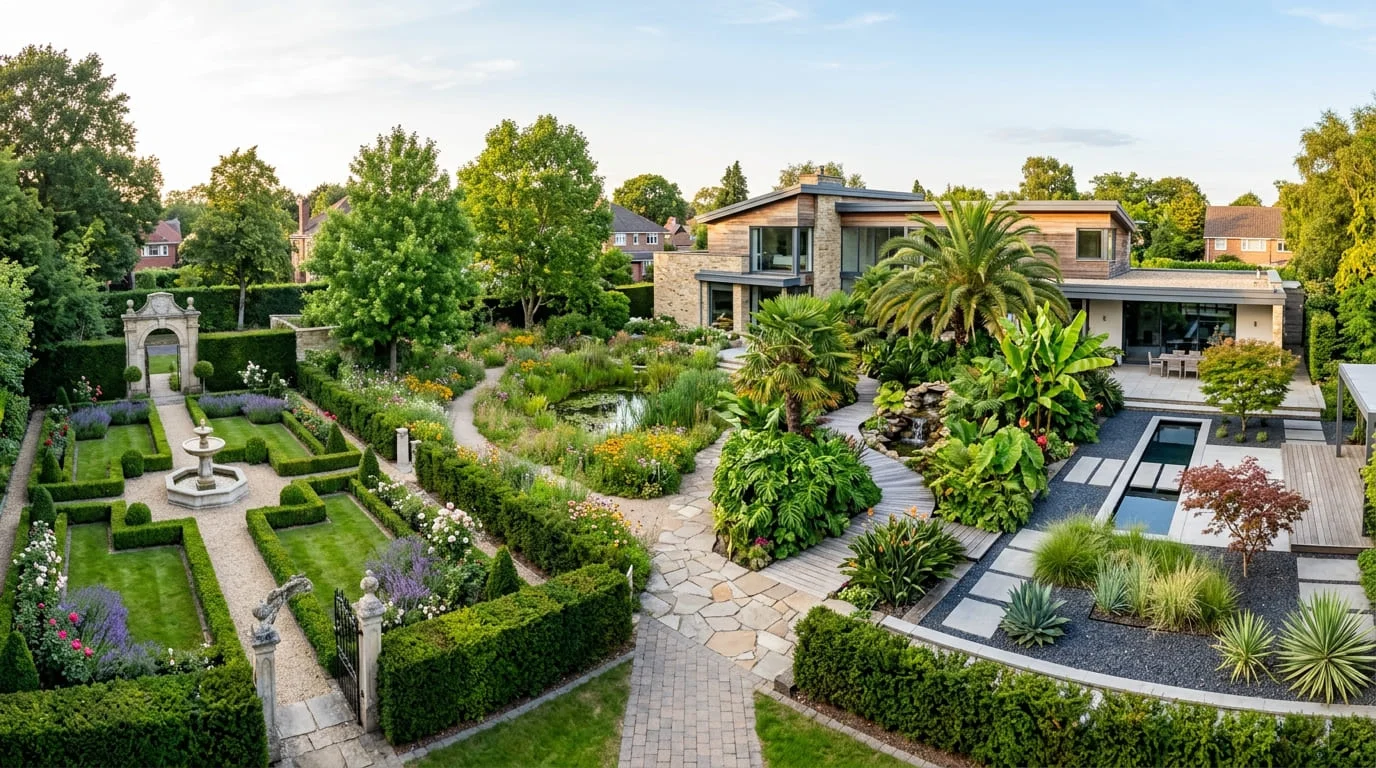 Residential garden style