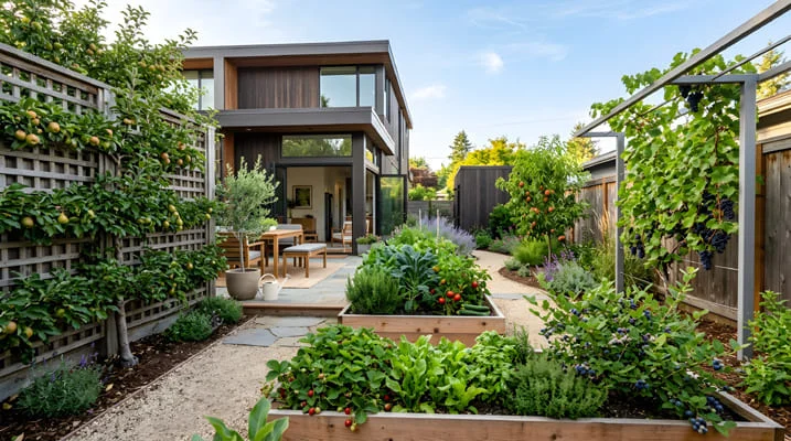 Grow a Vegetable Gardens in Modern Architecture 4 Residential modern garden