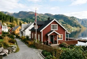Scandinavian home in a tiny city